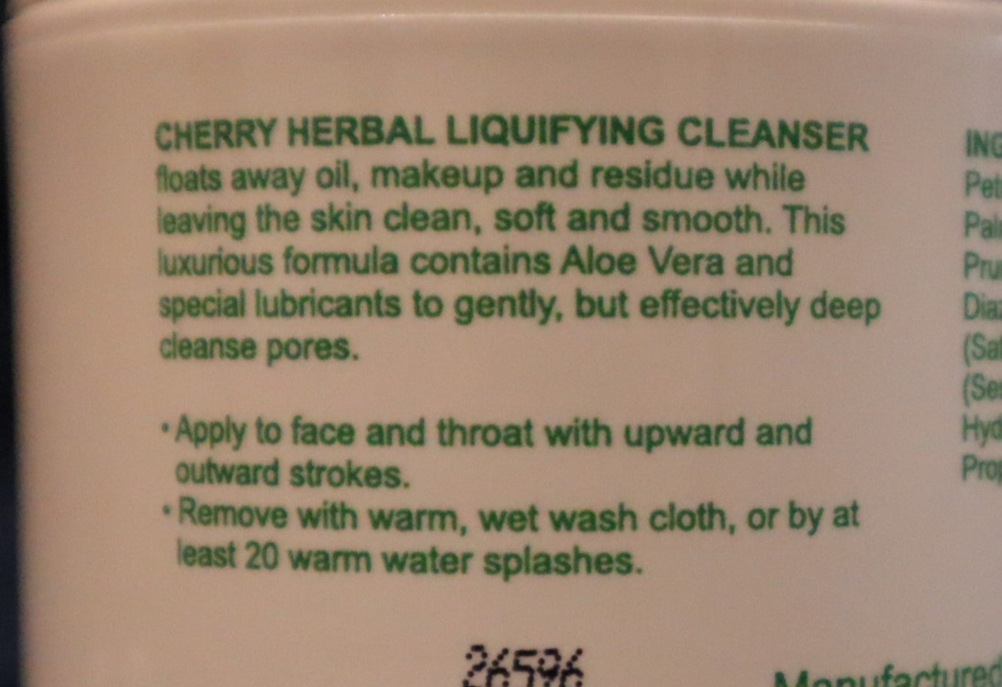 Aloe Plus Cherry Herbal Liquifying Cleanser, 4.0 oz